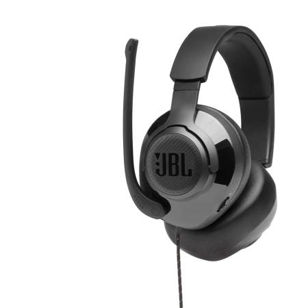 JBL QUANTUM 200 BLK Wired over-ear gaming headset with flip-up mic