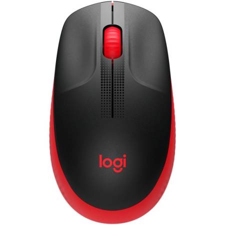 Безжична мишка Logitech M190 Full-Size черно-червена 910-005908
