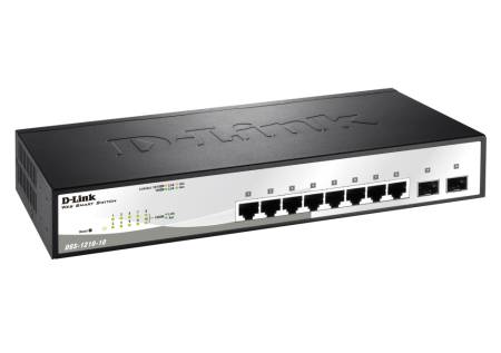 D-Link 10-Port Gigabit Smart Switch with 2 SFP ports