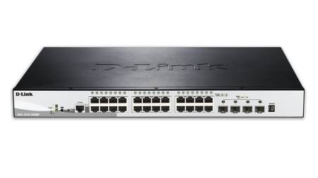 D-Link 28-Port Gigabit Stackable POE Smart Managed Switch including 4 10G SFP+