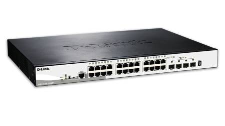 D-Link 28-Port Gigabit Stackable POE Smart Managed Switch including 4 10G SFP+
