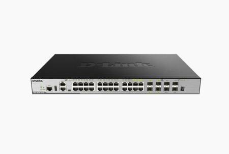D-Link xStack 20-port GE and 4-port Combo 4-port Combo 1000BaseT/SFP plus 4 10GE SFP+