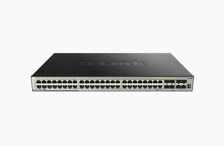D-Link xStack 44-port GE and 4-port Combo 1000BaseT/SFP plus 4 10GE SFP+