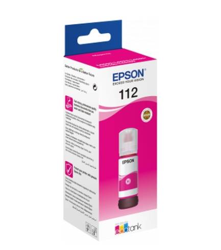 Epson 112 EcoTank Pigment Magenta ink bottle