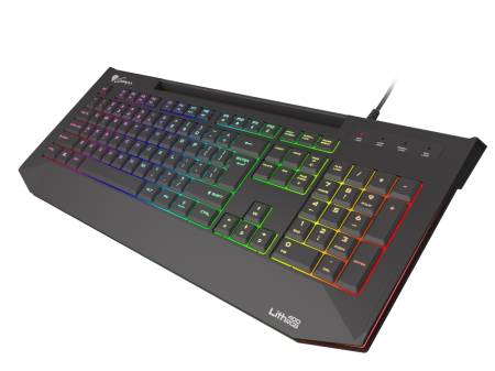 Genesis Gaming Keyboard Lith 400 RGB US Layout RGB Backlight X-Scissor Slim