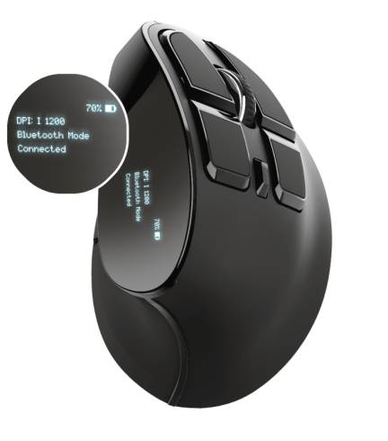 TRUST Voxx Ergonomic Wireless Rechargeable Mouse