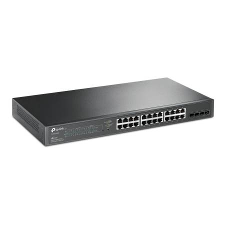 28-портов гигабитен управляем комутатор TP-Link JetStream PoE+ TL-SG2428P