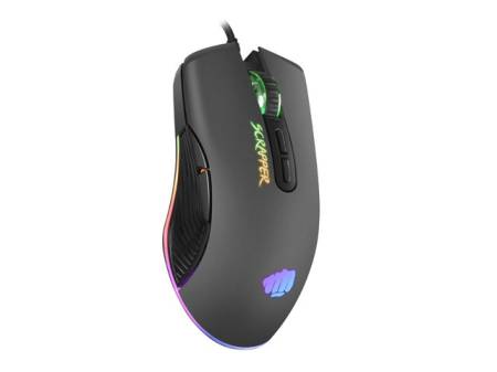 Fury Gaming Mouse Scrapper 6400DPI Optical With Software RGB Backlight