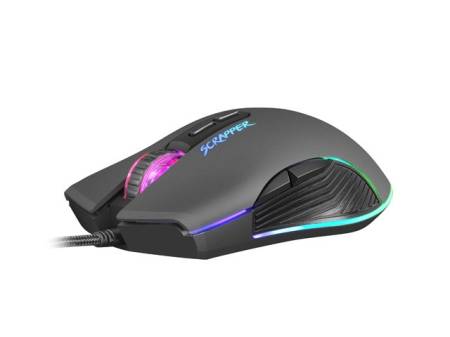 Fury Gaming Mouse Scrapper 6400DPI Optical With Software RGB Backlight