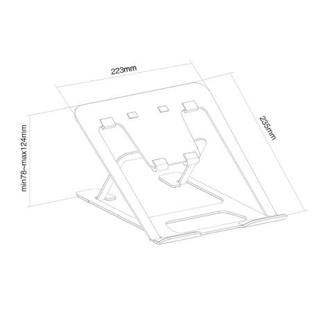 Neomounts Notebook Desk Stand (ergonomic)