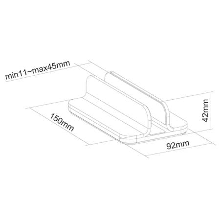 Neomounts Notebook Desk Stand (vertical)
