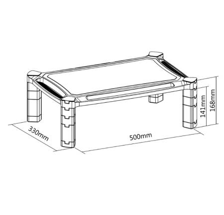 Neomounts Monitor Riser (height adjustment: 16.8 cm)