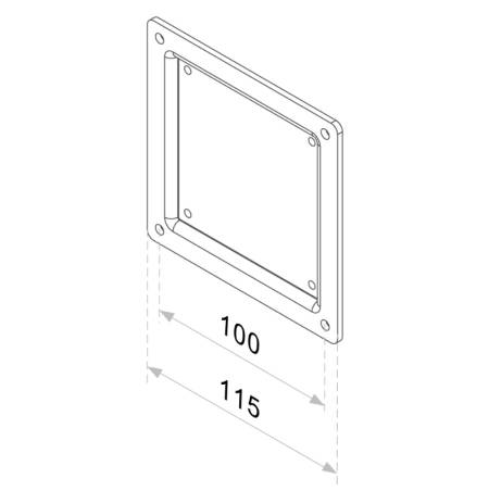 Neomounts VESA Conversion Plate - VESA 75 to 100