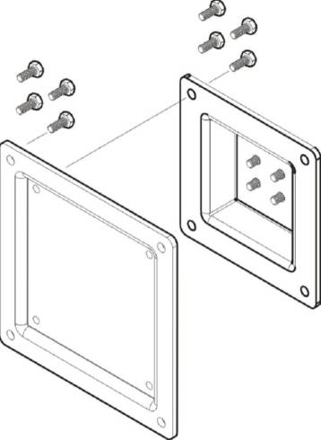 Neomounts VESA Conversion Plate - VESA 75 to 100