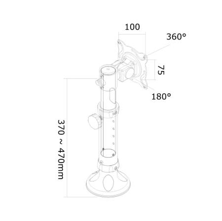 Neomounts Flat Screen Desk Mount (grommet)