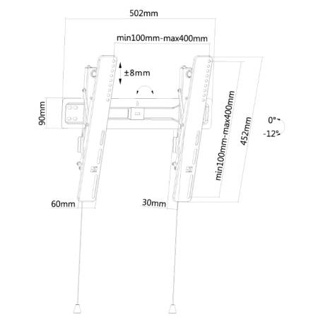 Neomounts Flat Screen Wall Mount (tiltable)