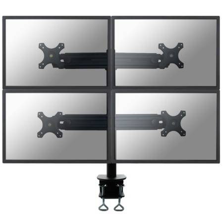Neomounts Flat Screen Desk Mount (clamp) for 4 Monitor Screens