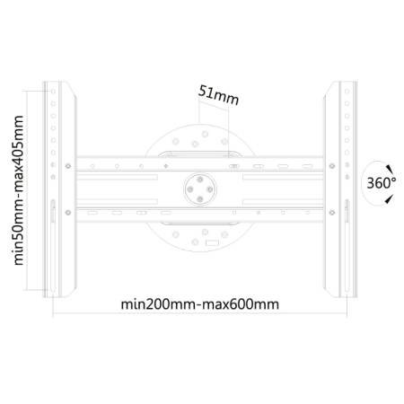Neomounts Flat Screen Wall Mount (fixed) Portrait/landscape mode