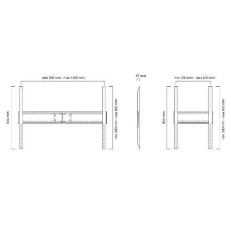 Neomounts Flat Screen Wall Mount - ideal for Large Format Displays (fixed) - 150 KG