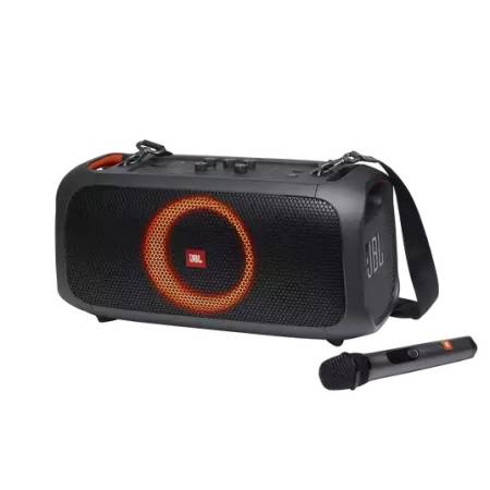JBL PARTYBOX On-The-Go Portable party speaker with built-in lights and wireless mic