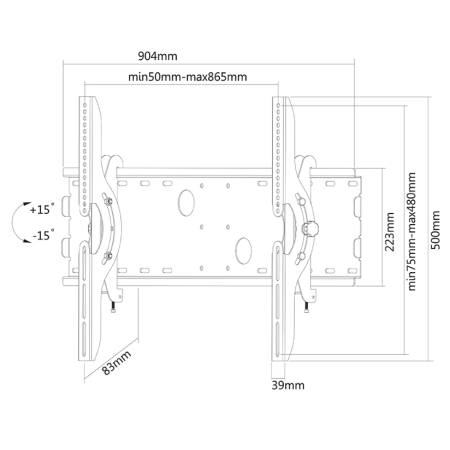 Neomounts Flat Screen Wall Mount (tiltable)