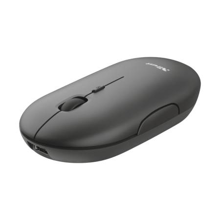 TRUST Puck Wireless & BT Rechargeable Mouse Black