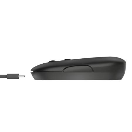 TRUST Puck Wireless & BT Rechargeable Mouse Black