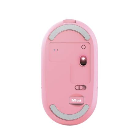 TRUST Puck Wireless & BT Rechargeable Mouse Pink