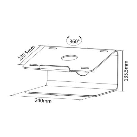 Neomounts Notebook Desk Stand (ergonomic
