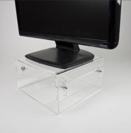 Neomounts Acrylic Monitor Riser (height adjustment: 7-13 cm)
