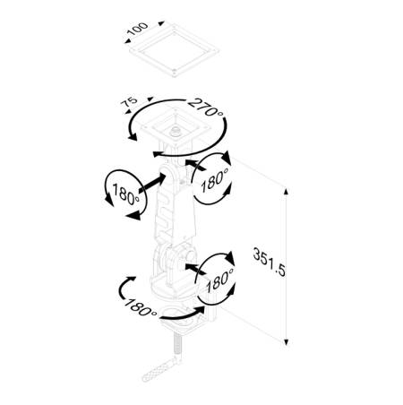 Neomounts Flat Screen Desk Mount (clamp)