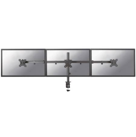 Neomounts Flat Screen Desk Mount (clamp/grommet) for 3 Monitor Screens