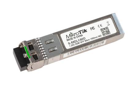 SFP модул MikroTik S-55DLC80D с двоен LC конектор