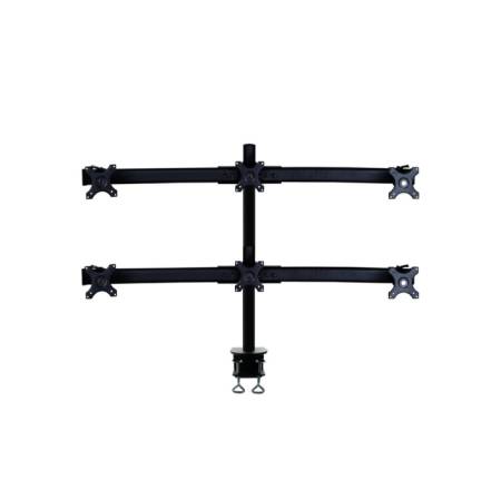 Neomounts Flat Screen Desk Mount (clamp) for 6 Monitor Screens