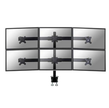 Neomounts Flat Screen Desk Mount (clamp) for 6 Monitor Screens