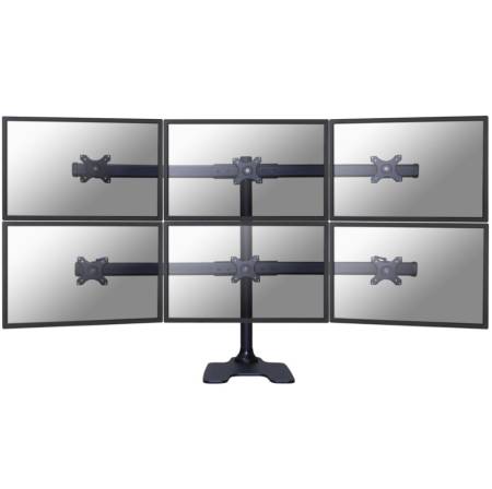 Neomounts Flat Screen Desk Mount (stand/grommet) for 6 Monitor Screens