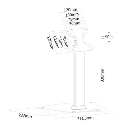 Neomounts Flat Screen Desk Mount (stand)