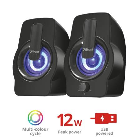 TRUST Gemi 2.0 Speaker RGB Black