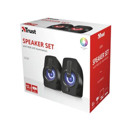 TRUST Gemi 2.0 Speaker RGB Black