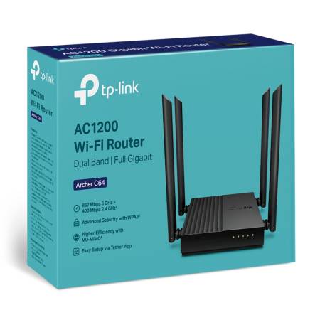 2-лентов MU-MIMO Wi-Fi рутер TP-Link Archer C64 AC1200