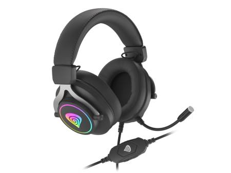 Genesis Gaming Headset Neon 750 With Microphone RGB Illumination Black