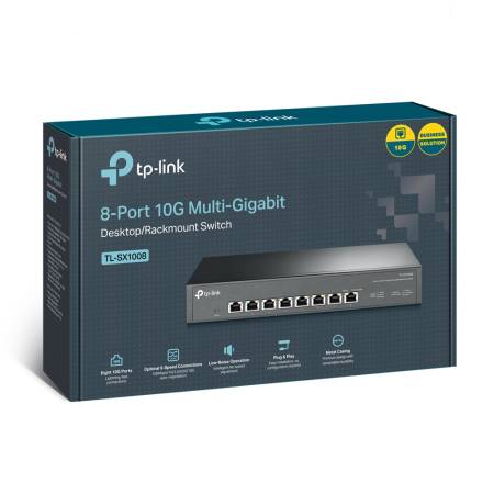 8-портов 10G настолен комутатор TP-Link TL-SX1008