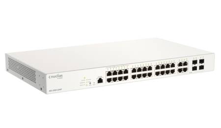 D-Link 28-Port Gigabit PoE+ Nuclias Smart Managed Switch including 4x 1G Combo Ports