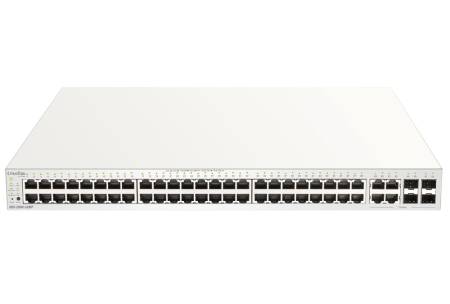 D-Link 52-Port Gigabit PoE+ Nuclias Smart Managed Switch including 4x 1G Combo Ports