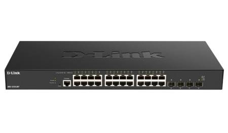 D-Link 24 x 10G Base-T ports + 4 x 10G/25G SFP28 ports Smart Managed Switch