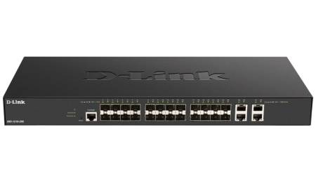 D-Link 24 x 10G SFP+  ports + 4 x 10G Base-T ports Smart Managed Switch