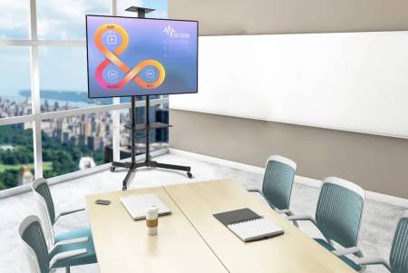 Neomounts Mobile Flat Screen Floor Stand (height: 155-170 cm)