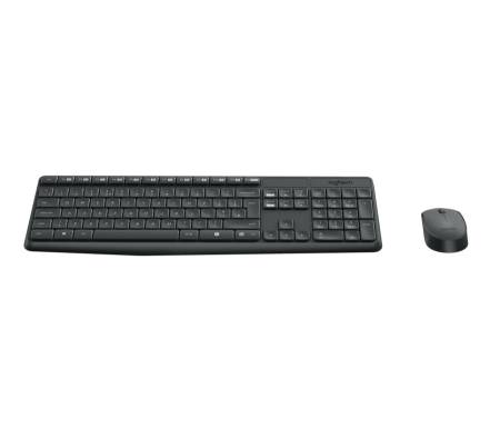 Logitech MK235 Wireless Keyboard and Mouse Combo - Grey - US INTL