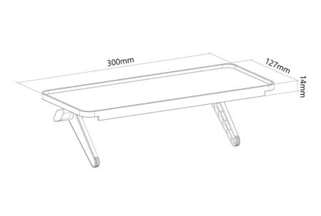 Neomounts Universal Multimedia/Camera Shelf - 30 cm wide