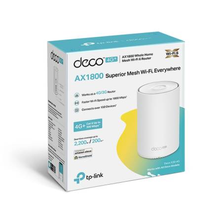 4G+ безжична Wi-fi 6 Mesh система TP-Link Deco X20 AX1800 Gateway